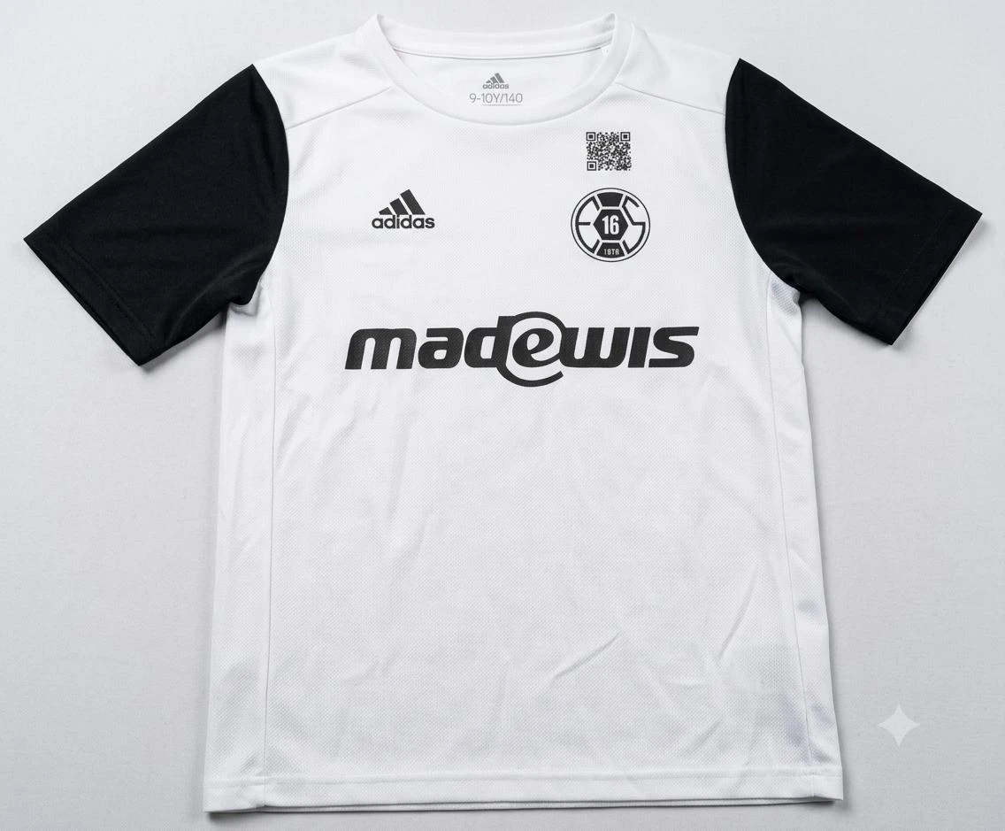 Lot of 4 Adidas Sports / Football Jerseys for Children (9-10 years / 140 cm) Sponsor – photo 2